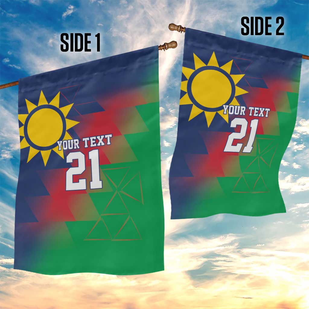 Namibia Cricket Custom Garden Flag Namibian Gold Sun Flag Motif - Wonder Print Shop