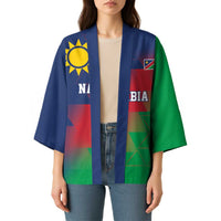 Namibia Cricket Custom Kimono Namibian Gold Sun Flag Motif - Wonder Print Shop