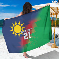 Namibia Cricket Custom Sarong Namibian Gold Sun Flag Motif - Wonder Print Shop