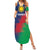 Namibia Cricket Custom Summer Maxi Dress Namibian Gold Sun Flag Motif - Wonder Print Shop
