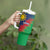 Namibia Cricket Custom Tumbler With Handle Namibian Gold Sun Flag Motif - Wonder Print Shop