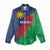 Namibia Cricket Custom Women Casual Shirt Namibian Gold Sun Flag Motif - Wonder Print Shop