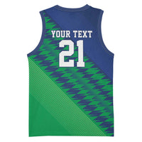 Namibia Cricket Custom Basketball Jersey Namibian Sporty Pattern Flag Motif - Wonder Print Shop