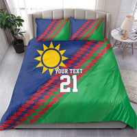 Namibia Cricket Custom Bedding Set Namibian Sporty Pattern Flag Motif - Wonder Print Shop