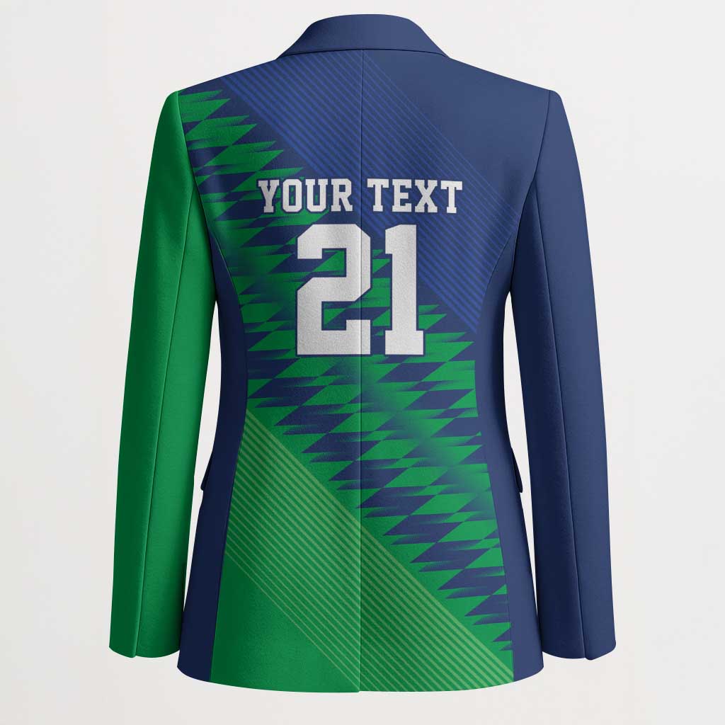 Namibia Cricket Custom Blazer Namibian Sporty Pattern Flag Motif - Wonder Print Shop