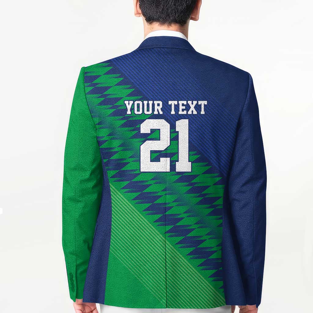 Namibia Cricket Custom Blazer Namibian Sporty Pattern Flag Motif - Wonder Print Shop