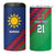 Namibia Cricket Custom 4 in 1 Can Cooler Tumbler Namibian Sporty Pattern Flag Motif - Wonder Print Shop