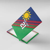 Namibia Cricket Custom Canvas Wall Art Namibian Sporty Pattern Flag Motif - Wonder Print Shop