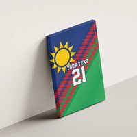 Namibia Cricket Custom Canvas Wall Art Namibian Sporty Pattern Flag Motif - Wonder Print Shop