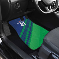 Namibia Cricket Custom Car Mats Namibian Sporty Pattern Flag Motif - Wonder Print Shop