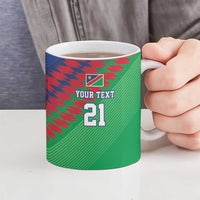 Namibia Cricket Custom Ceramic Mug Namibian Sporty Pattern Flag Motif - Wonder Print Shop