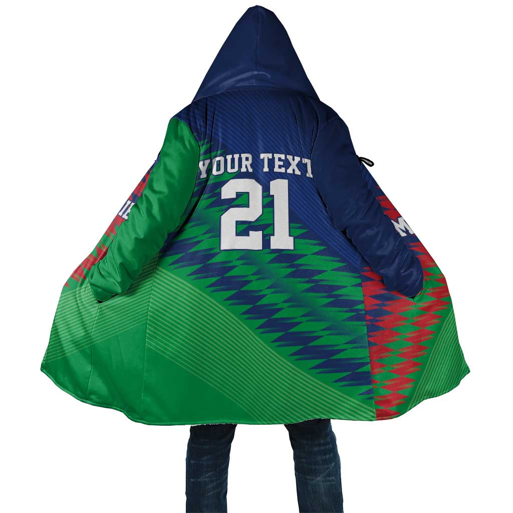 Namibia Cricket Custom Cloak Namibian Sporty Pattern Flag Motif - Wonder Print Shop