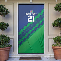 Namibia Cricket Custom Door Cover Namibian Sporty Pattern Flag Motif - Wonder Print Shop