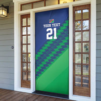 Namibia Cricket Custom Door Cover Namibian Sporty Pattern Flag Motif - Wonder Print Shop