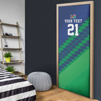 Namibia Cricket Custom Door Cover Namibian Sporty Pattern Flag Motif - Wonder Print Shop