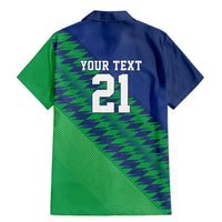 Namibia Cricket Custom Family Matching Mermaid Dress and Hawaiian Shirt Namibian Sporty Pattern Flag Motif - Wonder Print Shop