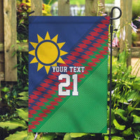 Namibia Cricket Custom Garden Flag Namibian Sporty Pattern Flag Motif - Wonder Print Shop