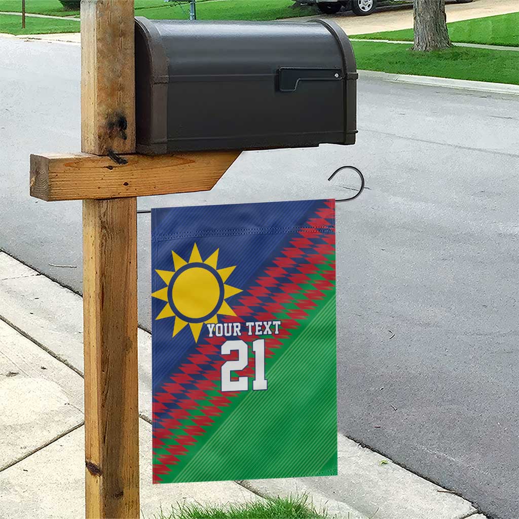 Namibia Cricket Custom Garden Flag Namibian Sporty Pattern Flag Motif - Wonder Print Shop