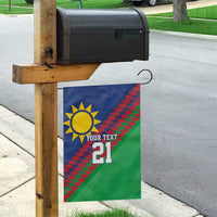 Namibia Cricket Custom Garden Flag Namibian Sporty Pattern Flag Motif - Wonder Print Shop