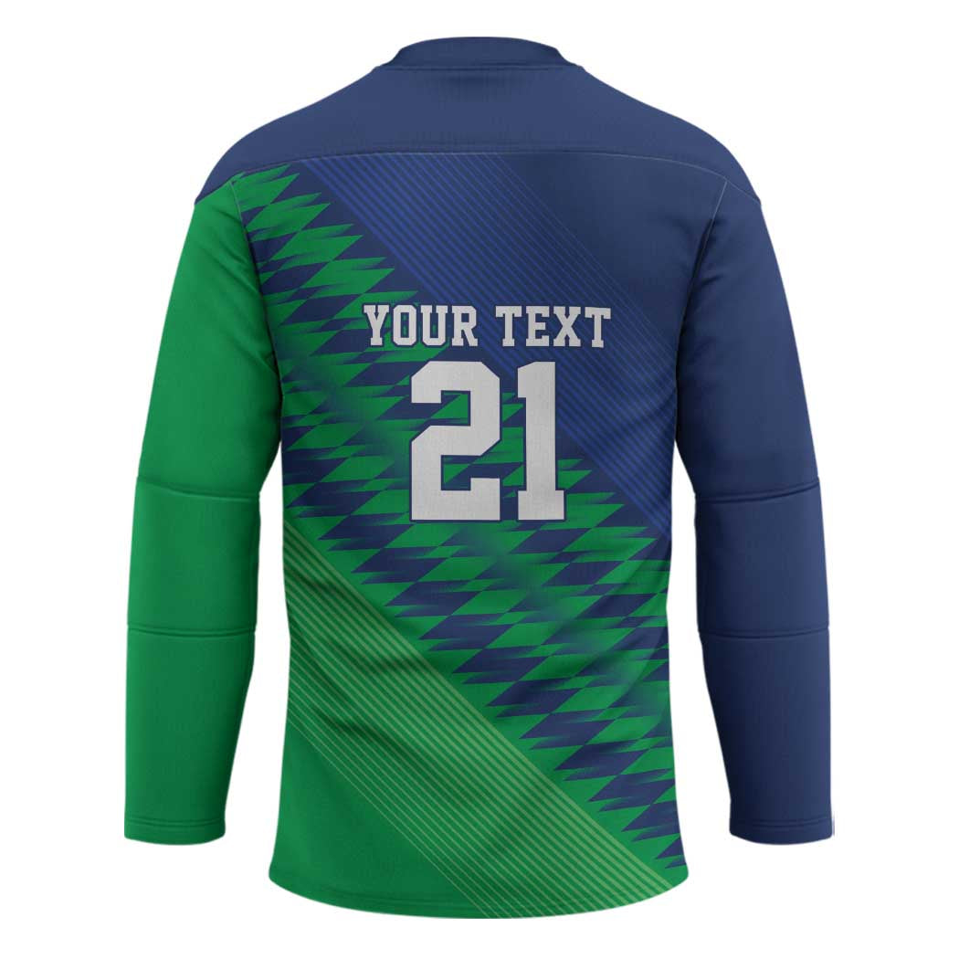 Namibia Cricket Custom Hockey Jersey Namibian Sporty Pattern Flag Motif - Wonder Print Shop