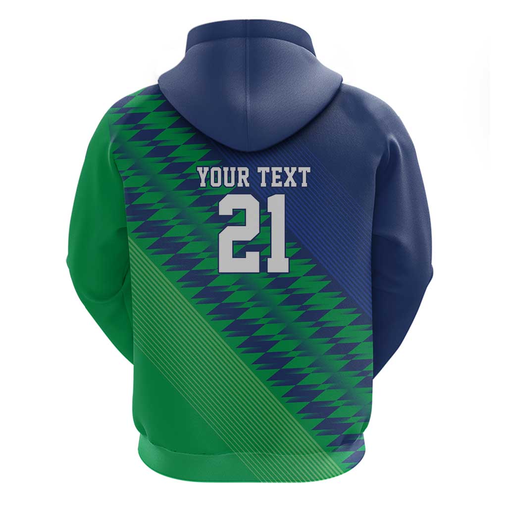 Namibia Cricket Custom Hoodie Namibian Sporty Pattern Flag Motif - Wonder Print Shop