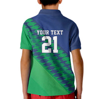 Namibia Cricket Custom Kid Polo Shirt Namibian Sporty Pattern Flag Motif - Wonder Print Shop