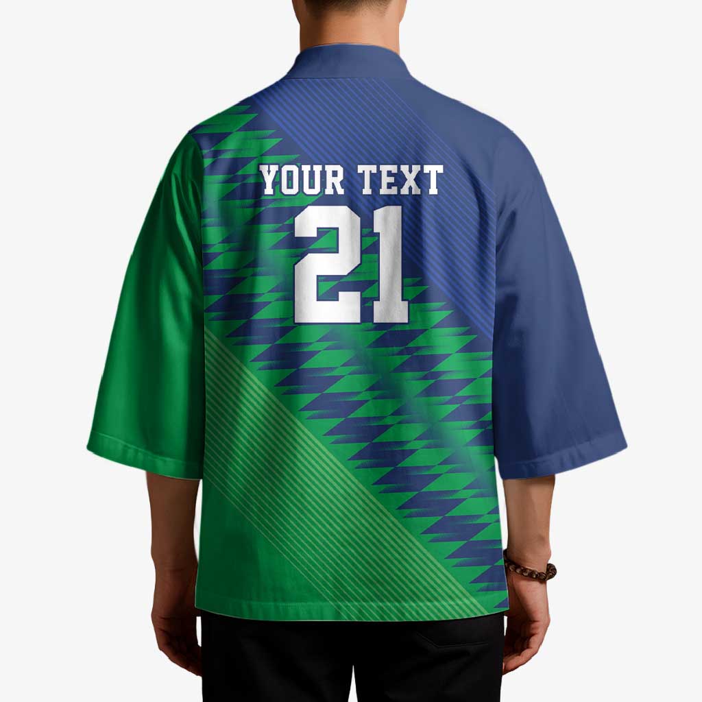 Namibia Cricket Custom Kimono Namibian Sporty Pattern Flag Motif - Wonder Print Shop