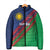 Namibia Cricket Custom Padded Jacket Namibian Sporty Pattern Flag Motif - Wonder Print Shop