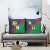 Namibia Cricket Custom Pillow Cover Namibian Sporty Pattern Flag Motif - Wonder Print Shop