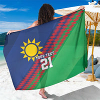 Namibia Cricket Custom Sarong Namibian Sporty Pattern Flag Motif - Wonder Print Shop