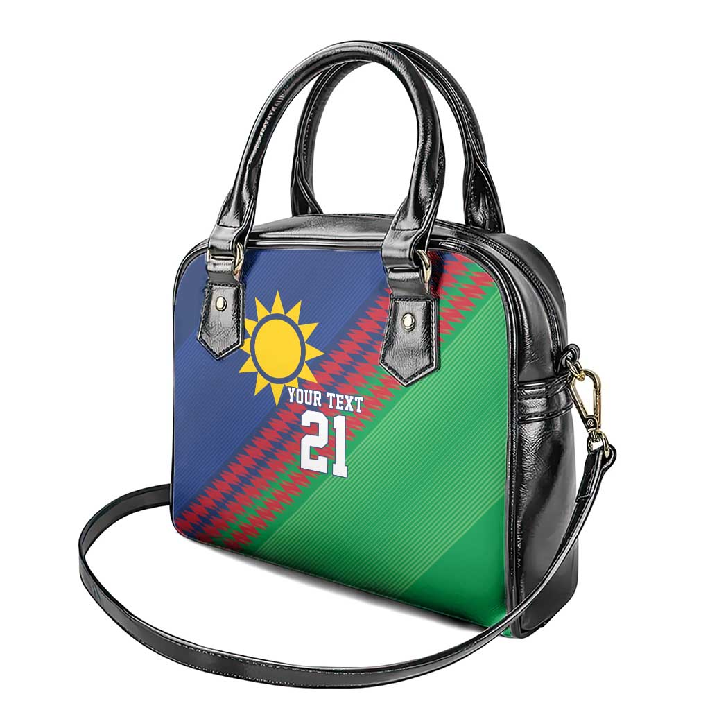 Namibia Cricket Custom Shoulder Handbag Namibian Sporty Pattern Flag Motif - Wonder Print Shop