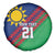 Namibia Cricket Custom Spare Tire Cover Namibian Sporty Pattern Flag Motif - Wonder Print Shop