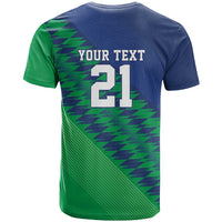 Namibia Cricket Custom T Shirt Namibian Sporty Pattern Flag Motif - Wonder Print Shop