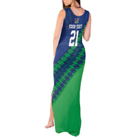 Namibia Cricket Custom Tank Maxi Dress Namibian Sporty Pattern Flag Motif - Wonder Print Shop