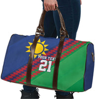 Namibia Cricket Custom Travel Bag Namibian Sporty Pattern Flag Motif - Wonder Print Shop