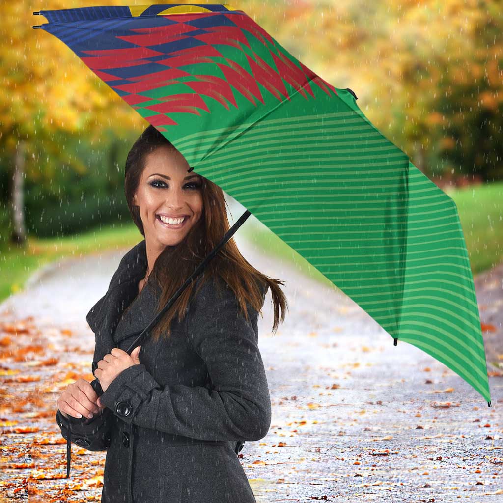 Namibia Cricket Custom Umbrella Namibian Sporty Pattern Flag Motif - Wonder Print Shop