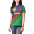 Namibia Cricket Custom Women Polo Shirt Namibian Sporty Pattern Flag Motif - Wonder Print Shop