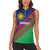 Namibia Cricket Custom Women Sleeveless Polo Shirt Namibian Sporty Pattern Flag Motif - Wonder Print Shop