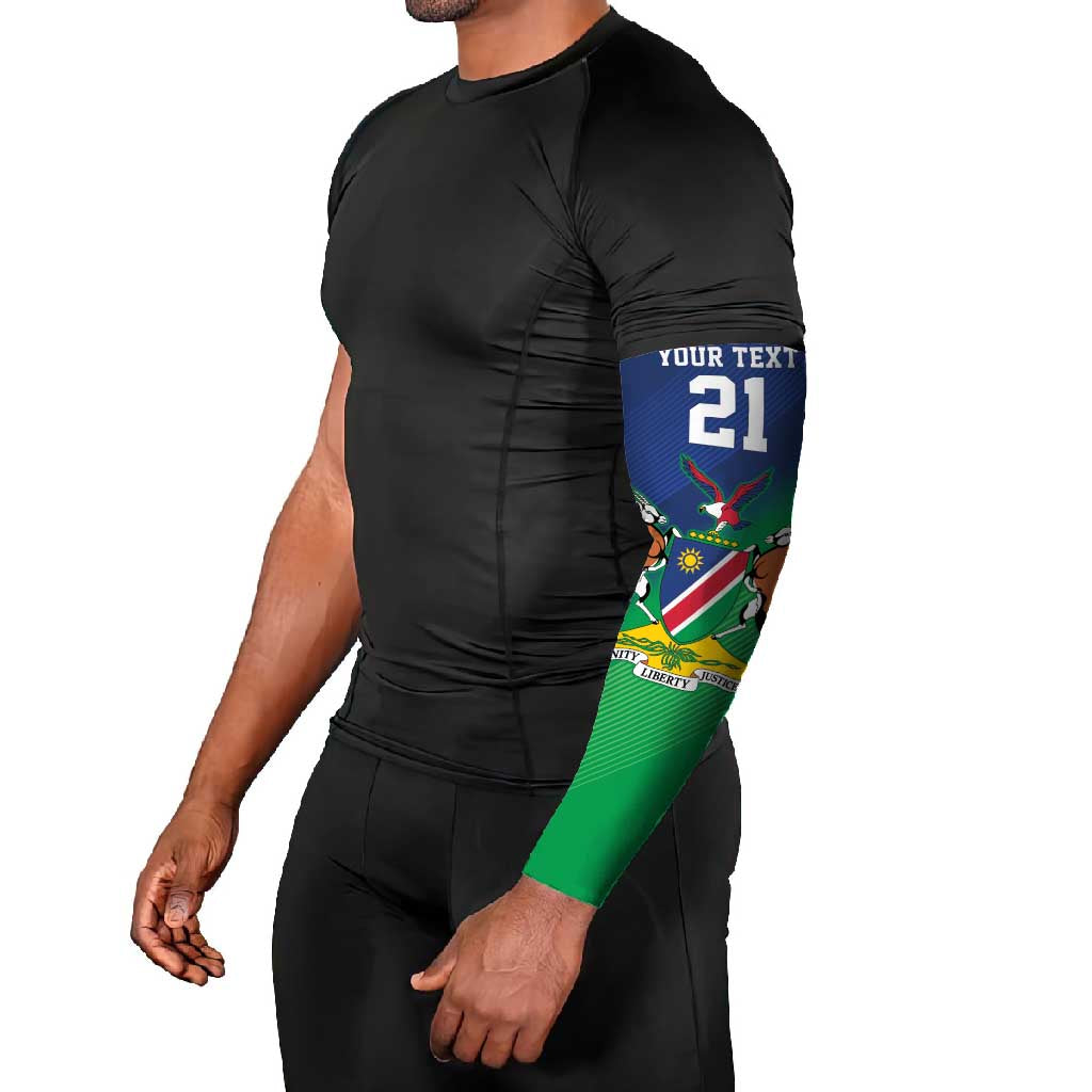 Namibia Rugby Custom Arm Sleeves Welwitschias African Fish Eagle - Wonder Print Shop