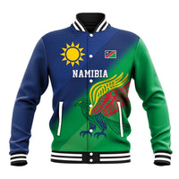 Namibia Rugby Custom Baseball Jacket Welwitschias African Fish Eagle - Wonder Print Shop