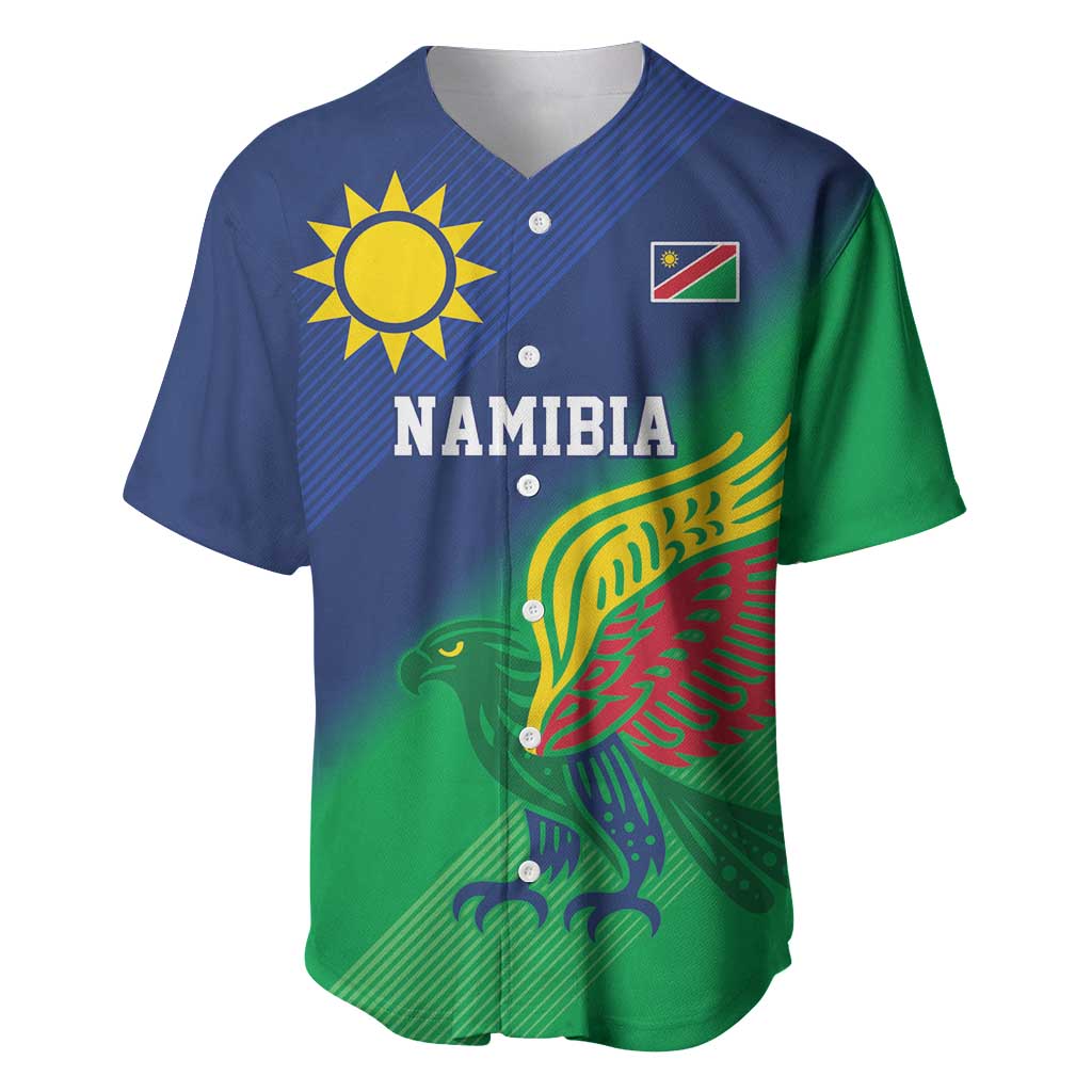 Namibia Rugby Custom Baseball Jersey Welwitschias African Fish Eagle - Wonder Print Shop
