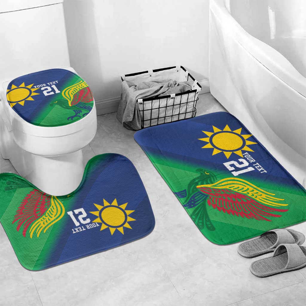 Namibia Rugby Custom Bathroom Set Welwitschias African Fish Eagle - Wonder Print Shop