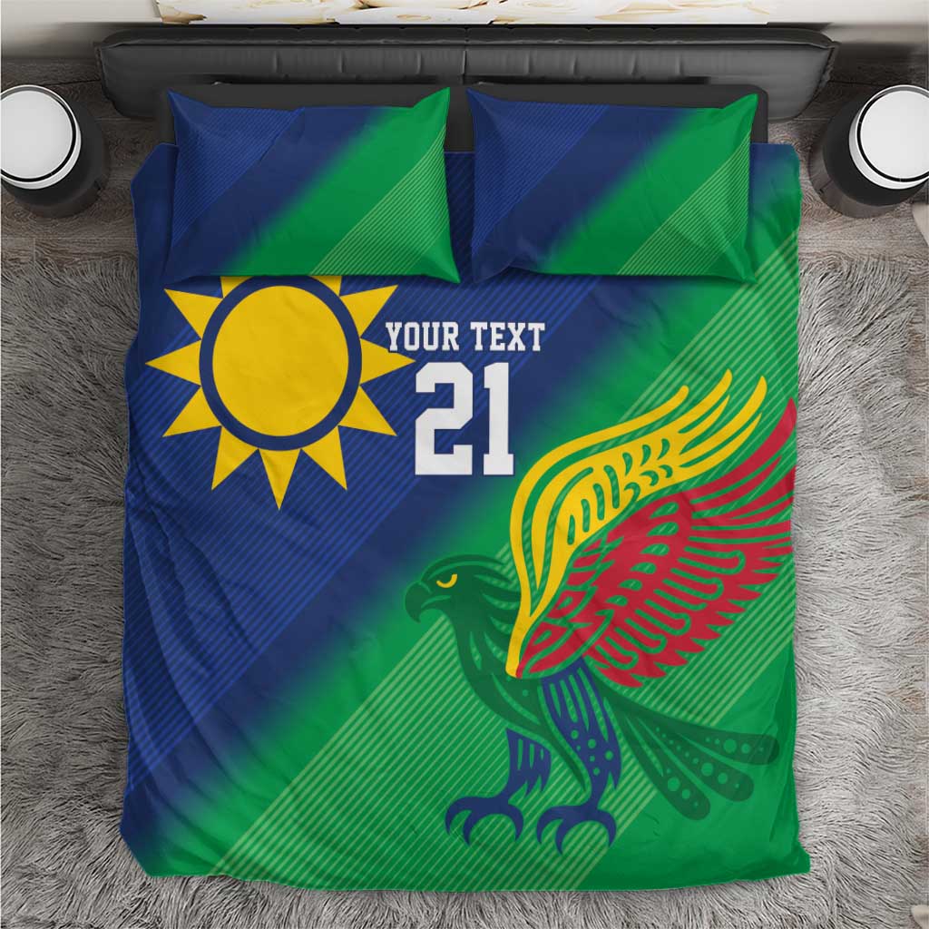 Namibia Rugby Custom Bedding Set Welwitschias African Fish Eagle - Wonder Print Shop