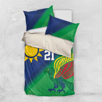 Namibia Rugby Custom Bedding Set Welwitschias African Fish Eagle - Wonder Print Shop