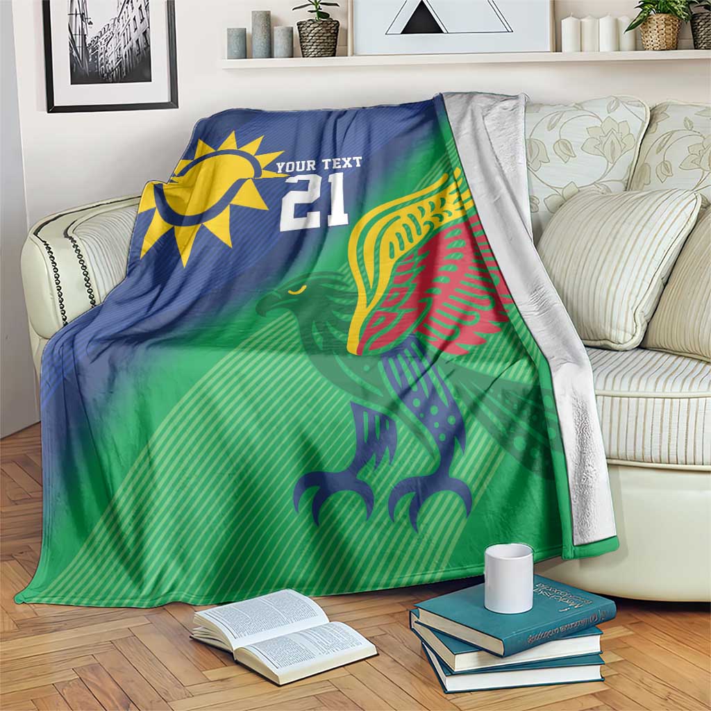 Namibia Rugby Custom Blanket Welwitschias African Fish Eagle - Wonder Print Shop