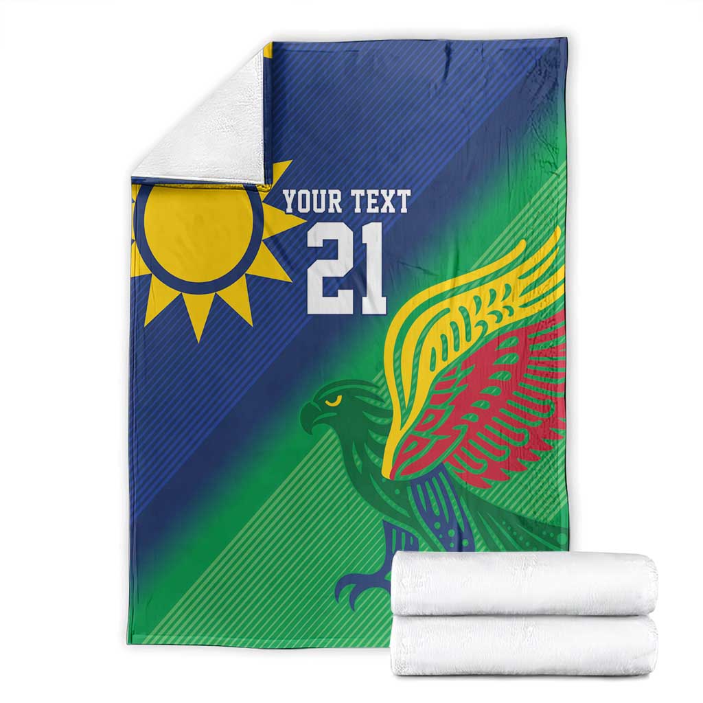 Namibia Rugby Custom Blanket Welwitschias African Fish Eagle - Wonder Print Shop