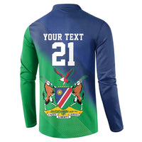 Namibia Rugby Custom Button Sweatshirt Welwitschias African Fish Eagle - Wonder Print Shop