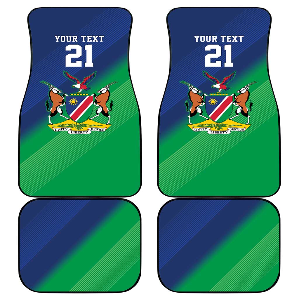 Namibia Rugby Custom Car Mats Welwitschias African Fish Eagle - Wonder Print Shop