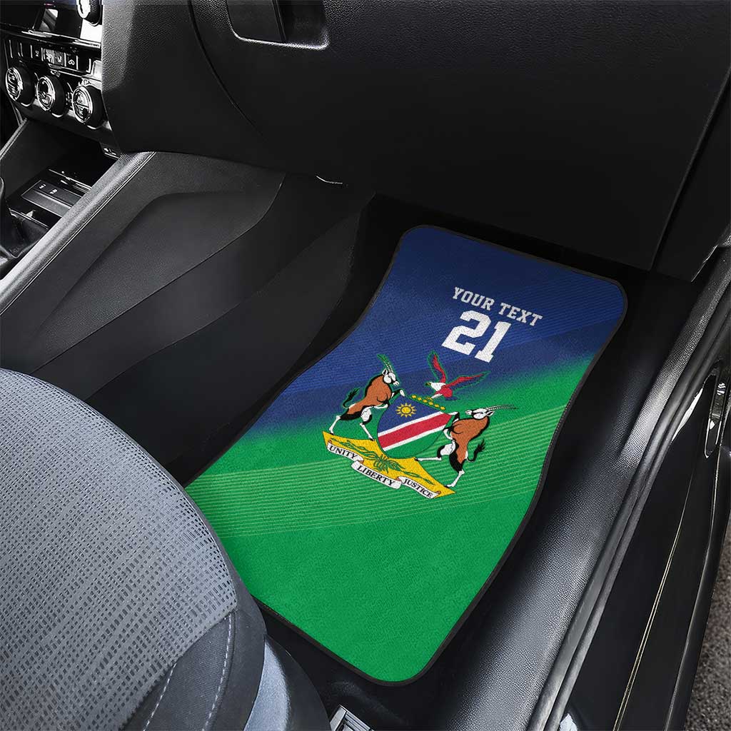 Namibia Rugby Custom Car Mats Welwitschias African Fish Eagle - Wonder Print Shop