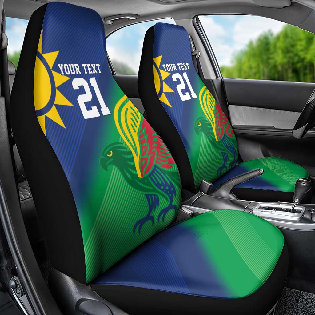 Namibia Rugby Custom Car Seat Cover Welwitschias African Fish Eagle - Wonder Print Shop
